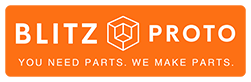 Blitz Pronto's logo with the caption "You need parts. We make parts"