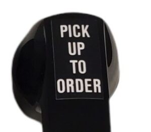 CurbCom 1 Tableside Handset Decal, "Pick Up To Order"
